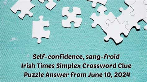 self confident crossword clue